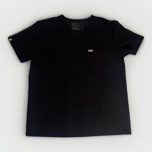 Figs Catarina One Pocket Scrub Top large, Black